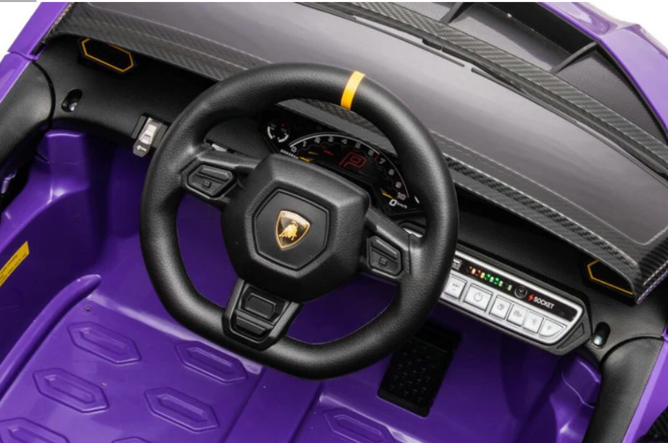 Voiture électrique Lamborghini Auténtica 2026 pour enfants avec télécommande