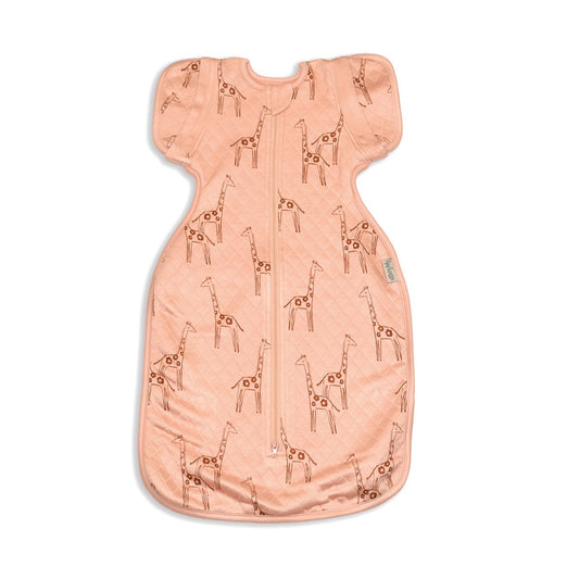 Bamboo Newborn Cocoon Sack 1 TOG (Daisy Giraffe Print)