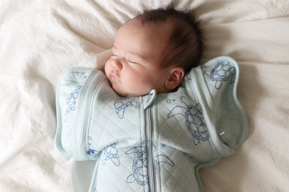 Cocon d’emmaillotage en rayonne de bambou 1 TOG — Sea Turtle