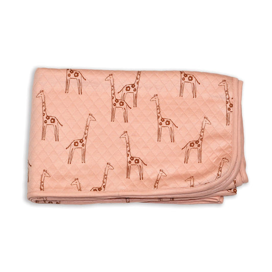 Grande couverture matelassée en bambou — Daisy Giraffe