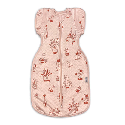 Rayon from Bamboo Newborn Cocoon Sack 1 TOG (Plantastic Print)
