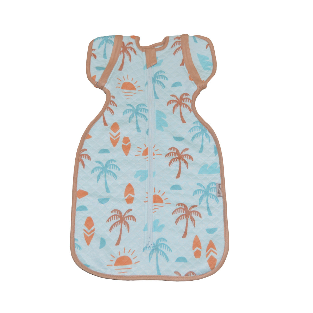 Bamboo Newborn Cocoon Sack 1 TOG (Sunny Shores Print)