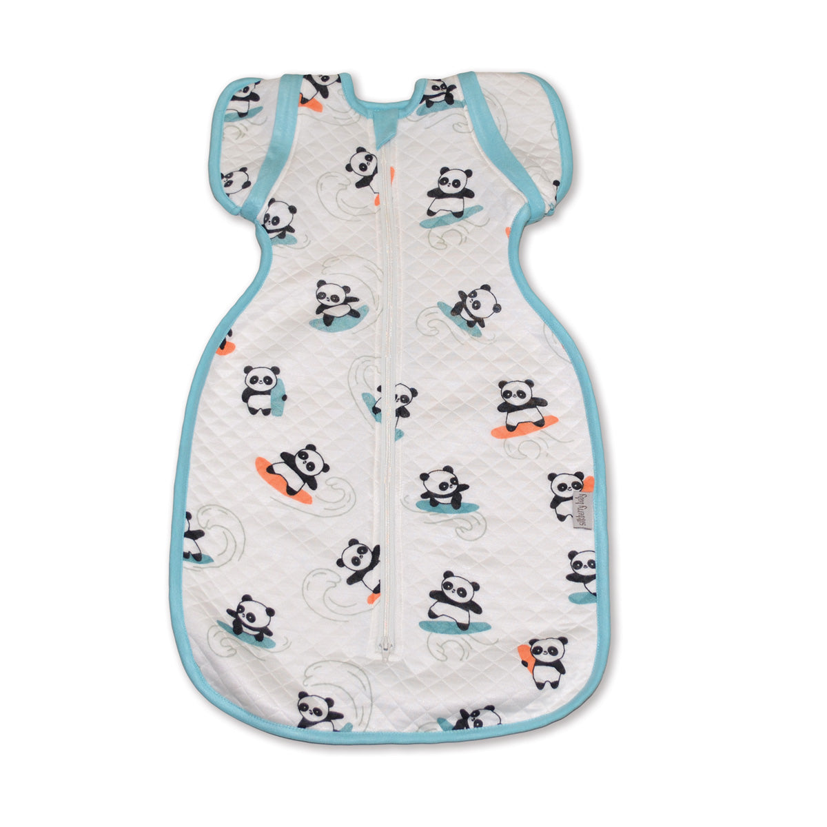 Bamboo Newborn Cocoon Sack 1 TOG (Surfs Up Panda Print)