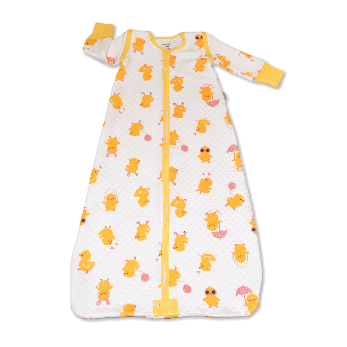 Bamboo Classic Sleeping Sack w/Detachable Sleeves 1 TOG(Little Chick Print)