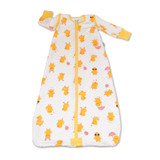 Bamboo Classic Sleeping Sack w/Detachable Sleeves 1 TOG(Little Chick Print)