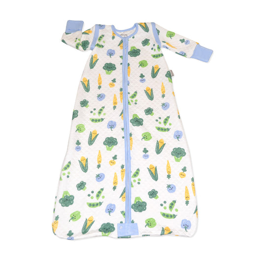 Bamboo Classic Sleeping Sack w/Detachable Sleeves 1 TOG(Farmers Market Print)