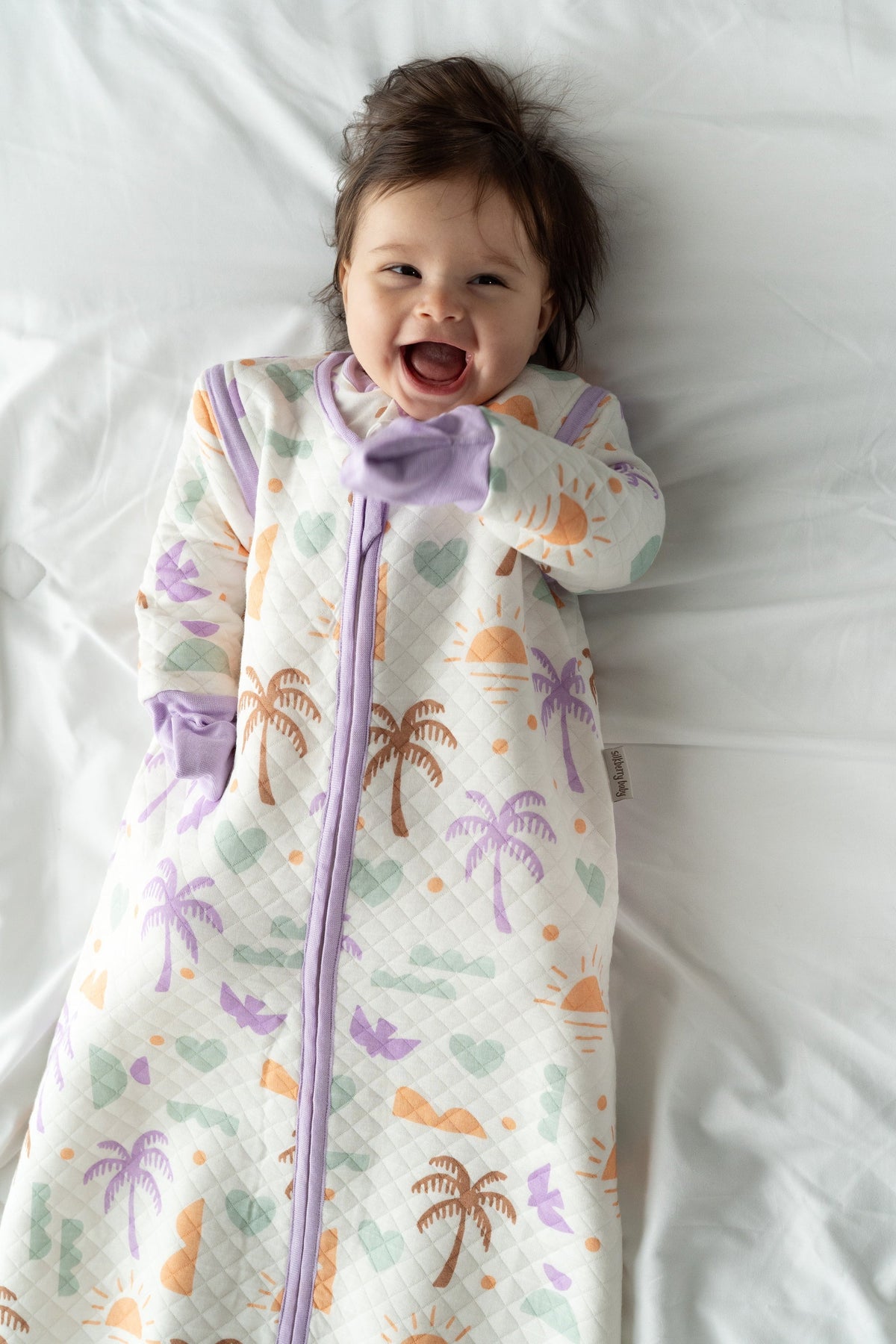Bamboo Classic Sleeping Sack w/Detachable Sleeves 1 TOG(Boho Surf Print)