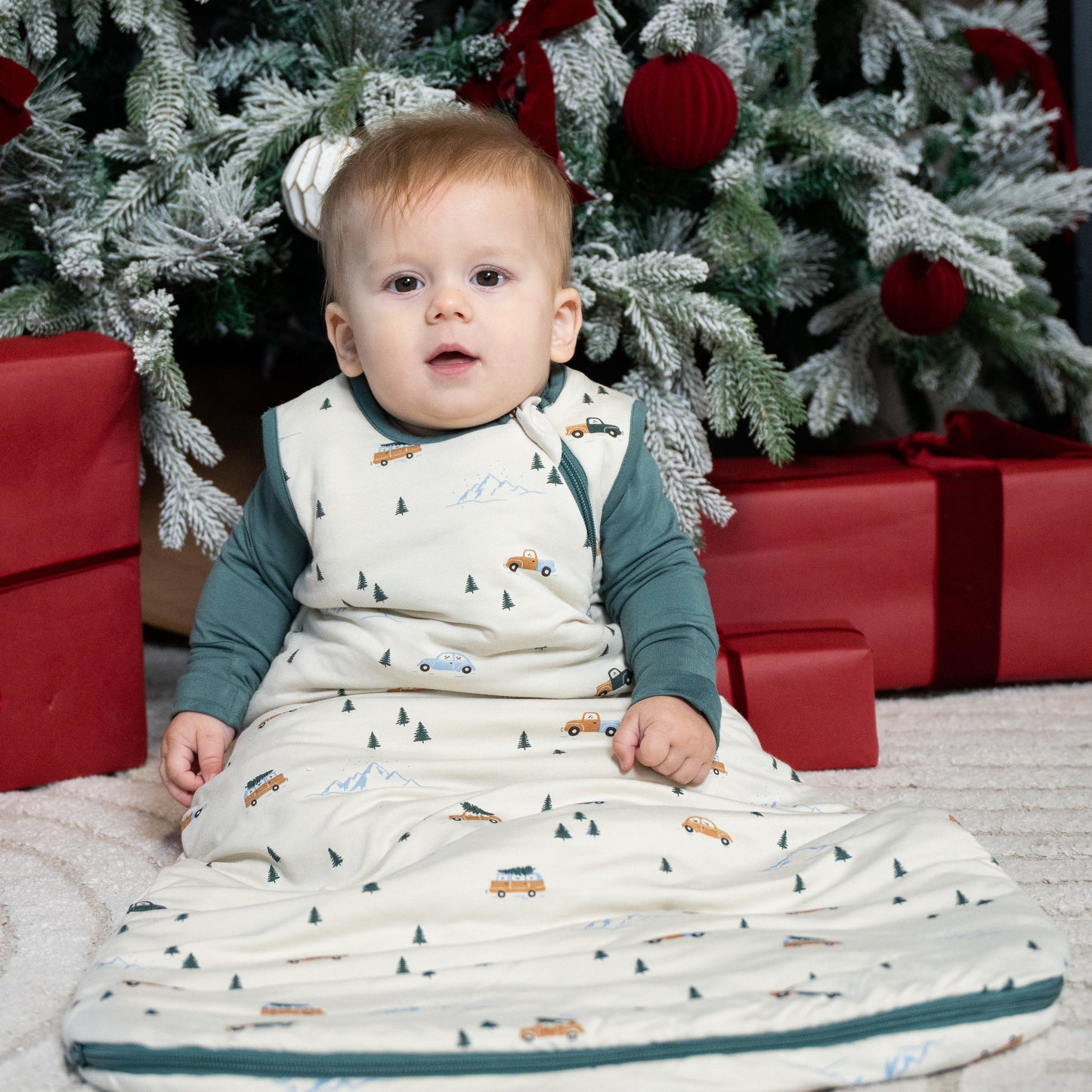 Bamboo Sleeping Sack 1.0 TOG (Winter Road Trip Print)