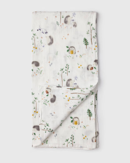 Muslin Swaddle - Hedgehogs