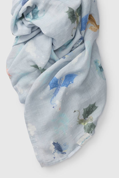 Muslin Swaddle - Magical Dragons