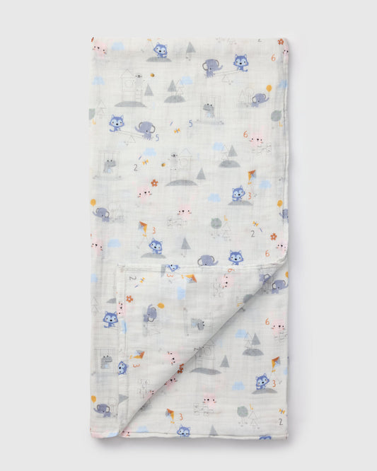 Muslin Swaddle - Mini Mathletes