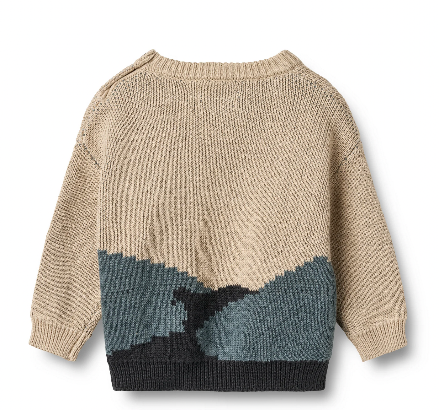 Pull jacquard William | Sable chaud | Wheat Clothing