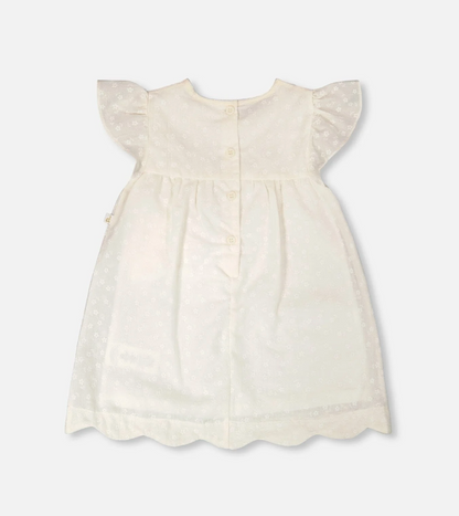 Robe en popeline | Blanc | Deux par Deux