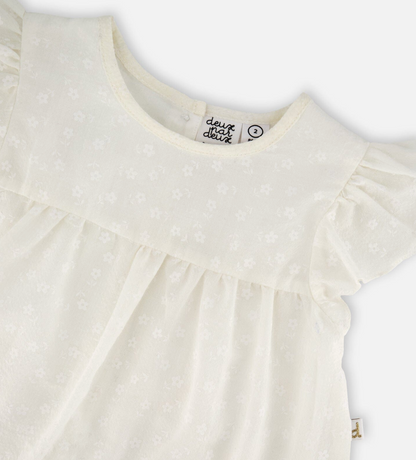Robe en popeline | Blanc | Deux par Deux