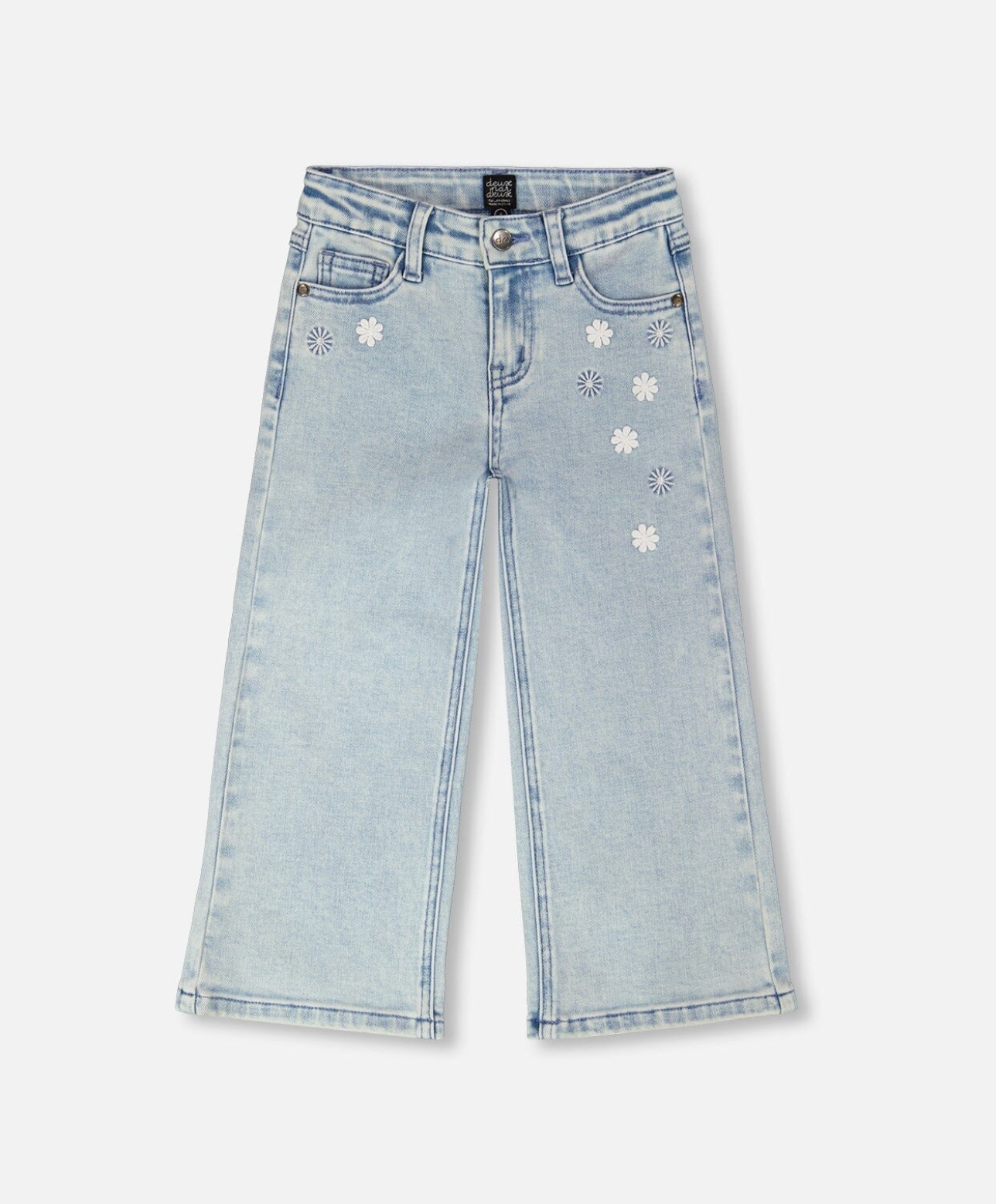 Jeans larges | Denim bleu clair | Duex par Deux