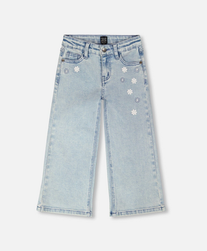 Jeans larges | Denim bleu clair | Duex par Deux