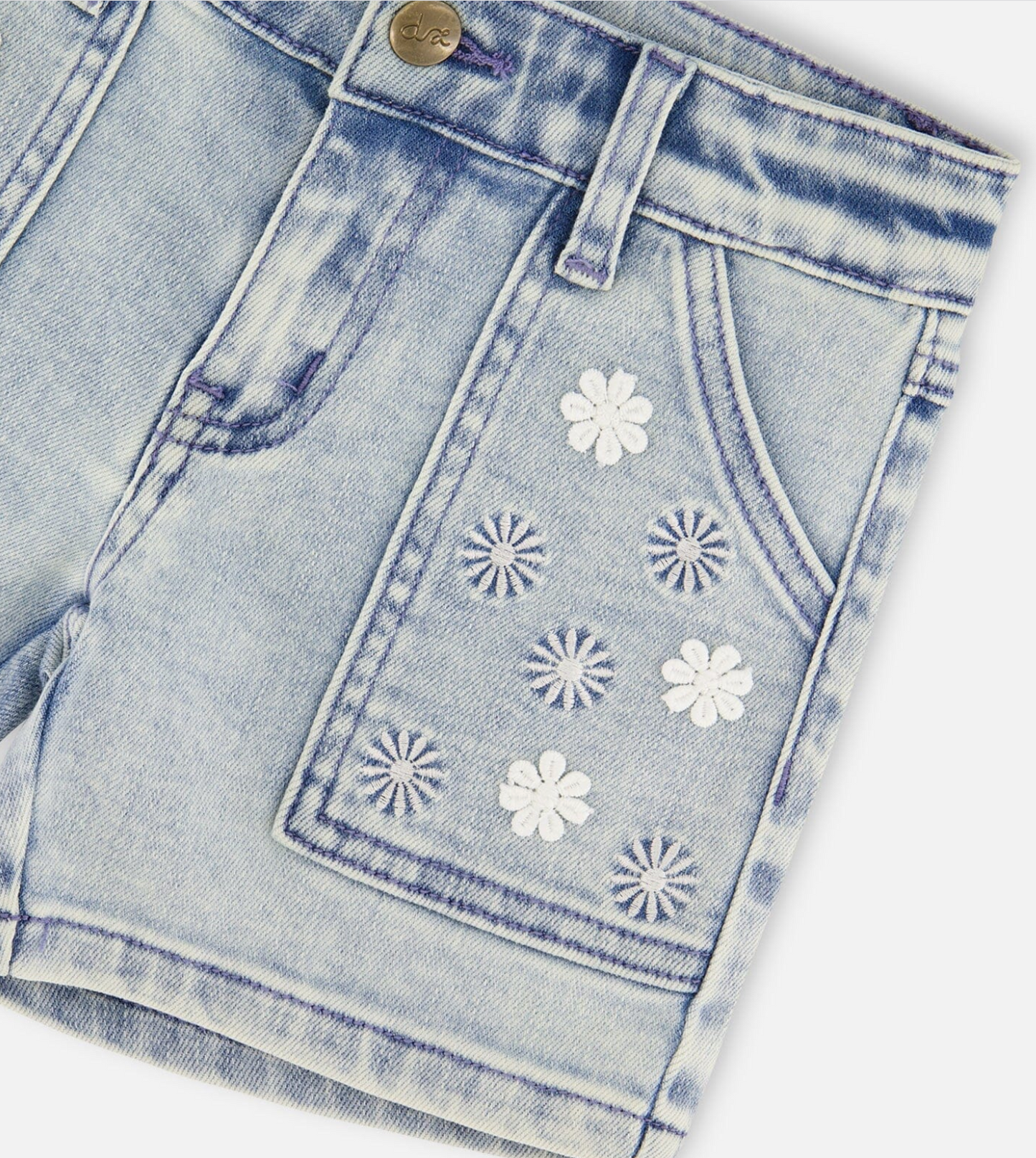 Short en jean | Jean bleu clair | Duex par Deux