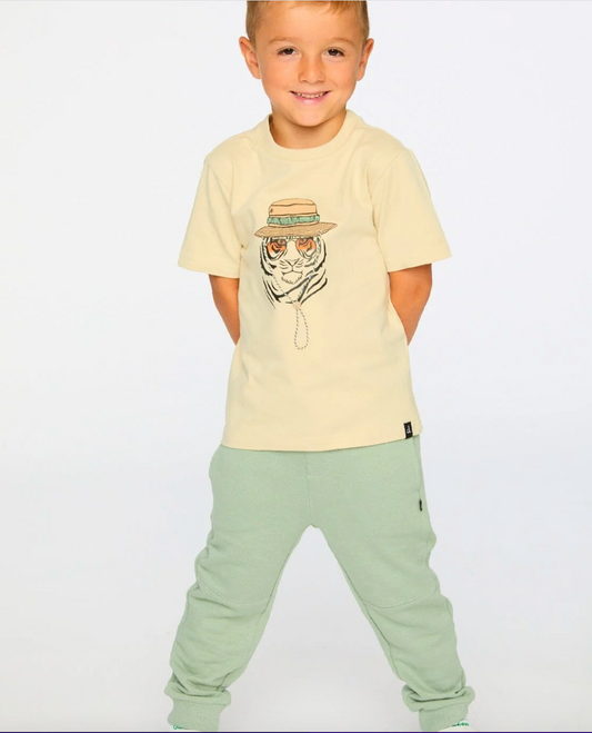 French Terry Sweatpants | Mint Green | Deux Par Deux