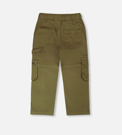 Pantalon Carpenter en sergé extensible | Vert | Deux Par Deux