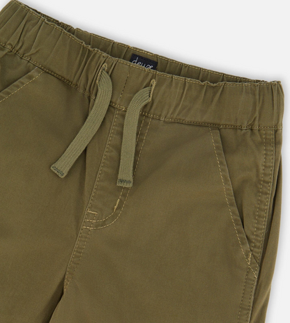 Pantalon Carpenter en sergé extensible | Vert | Deux Par Deux