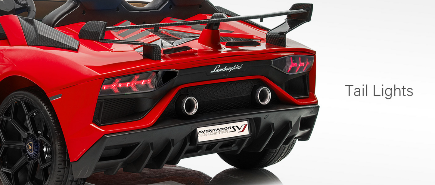 Lamborghini Aventador SVJ 24V XL 2 places pour enfants avec télécommande 2026