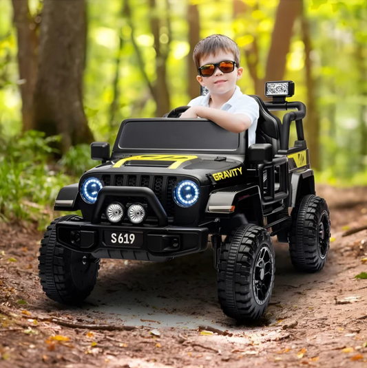 Voiture électrique 12 V de style Jeep pour enfants avec télécommande, modèle 2026