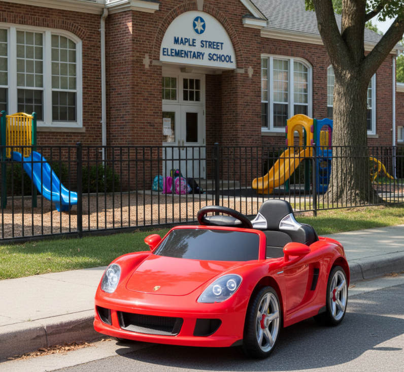 Voiture électrique Porsche Carrera GT 12V pour enfants 2026 DELUXE avec télécommande