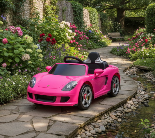 Voiture électrique Porsche Carrera GT 12V pour enfants 2026 DELUXE avec télécommande