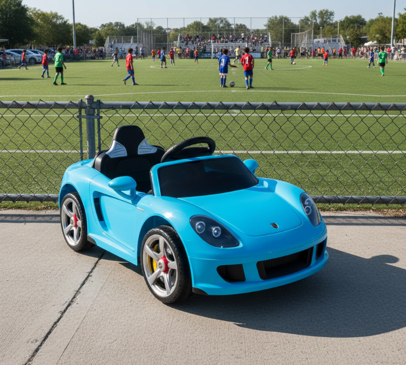 Voiture électrique Porsche Carrera GT 12V pour enfants 2026 DELUXE avec télécommande