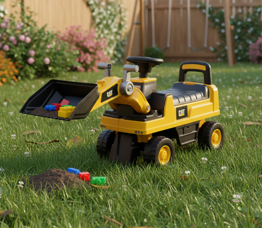 Voiturette pousse-pousse excavatrice CAT 2026 pour enfants de 1 à 3 ans