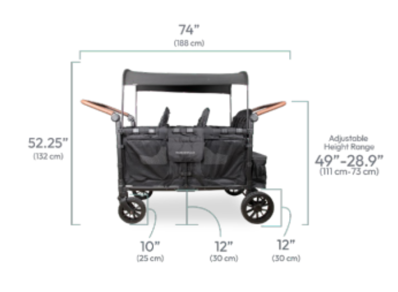 Poussette-carrosse Wonderfold W6 Luxe Pro 6 places 2026