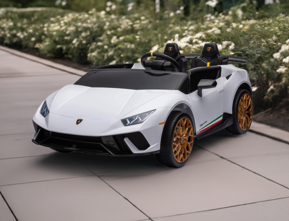 Voiture électrique pour enfants de luxe 2 places Lamborghini Huracan 24V 2026 avec télécommande