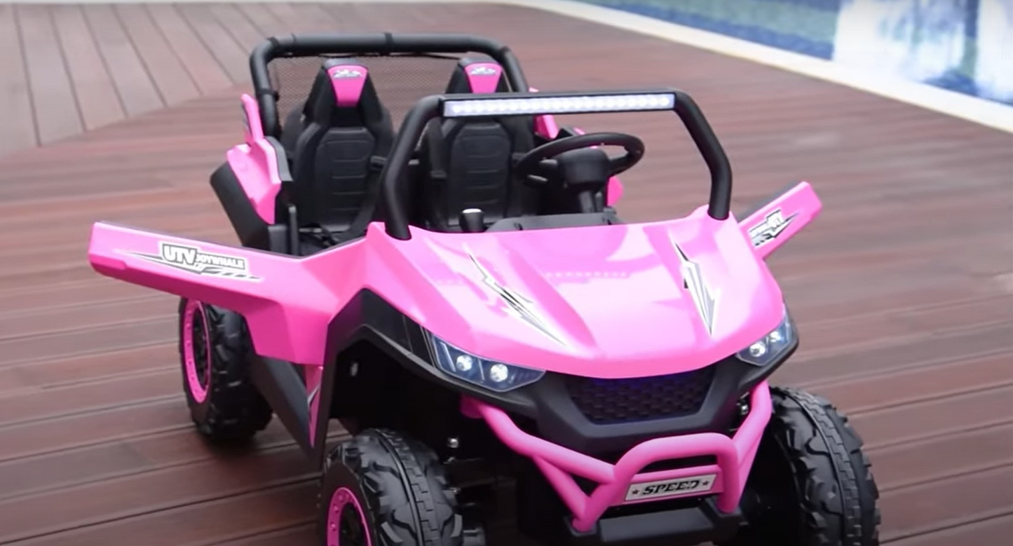 Voiture électrique 2 places 24V pour enfants avec télécommande