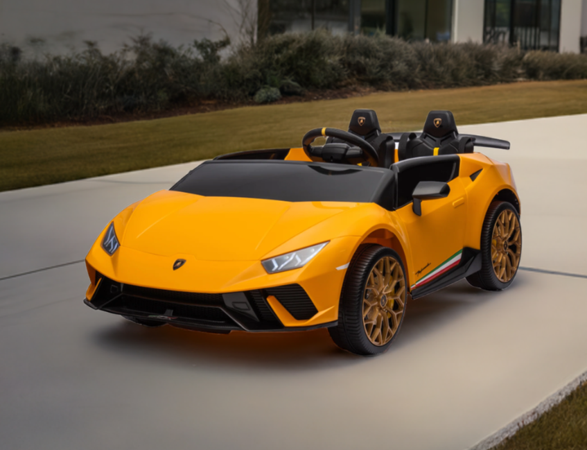 Voiture électrique pour enfants de luxe 2 places Lamborghini Huracan 24V 2026 avec télécommande