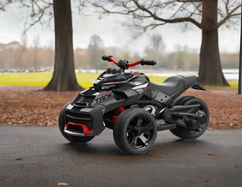 2026 Moto électrique 2 places 24V 3 roues SPIDER pour enfants de 3 à 7 ans avec télécommande