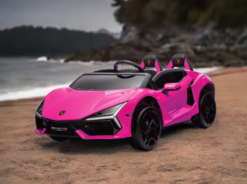 Voiture Électrique 2 Places 24V Lamborghini Revuelto 4x4 pour Enfants avec Télécommande