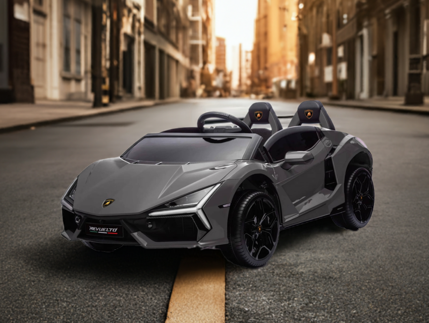 Voiture Électrique 2 Places 24V Lamborghini Revuelto 4x4 pour Enfants avec Télécommande