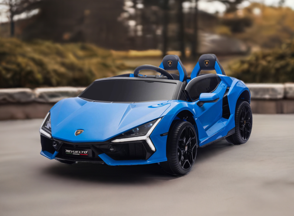 Voiture Électrique 2 Places 24V Lamborghini Revuelto 4x4 pour Enfants avec Télécommande