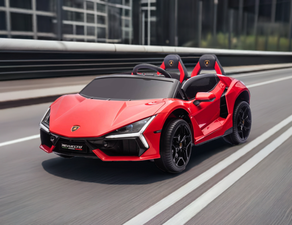 Voiture Électrique 2 Places 24V Lamborghini Revuelto 4x4 pour Enfants avec Télécommande
