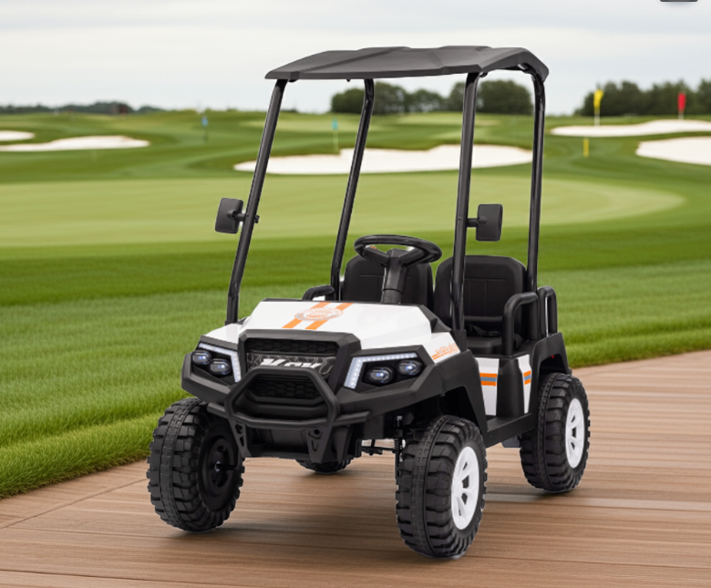 Voiturette de golf 4 places 24V 4X4 pour enfants avec télécommande 2026