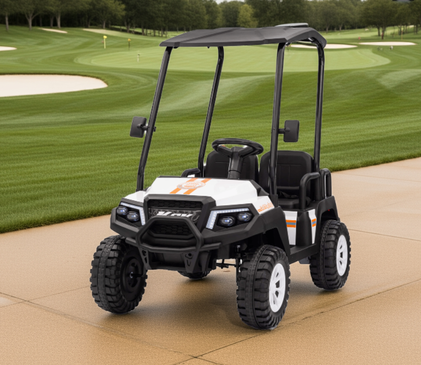 Voiturette de golf 4 places 24V 4X4 pour enfants avec télécommande 2026