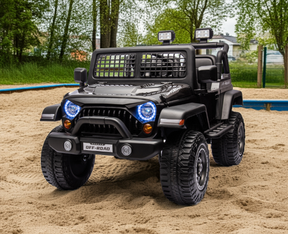 Voiture électrique 12V tout-terrain Jeep 2026 pour enfants avec télécommande