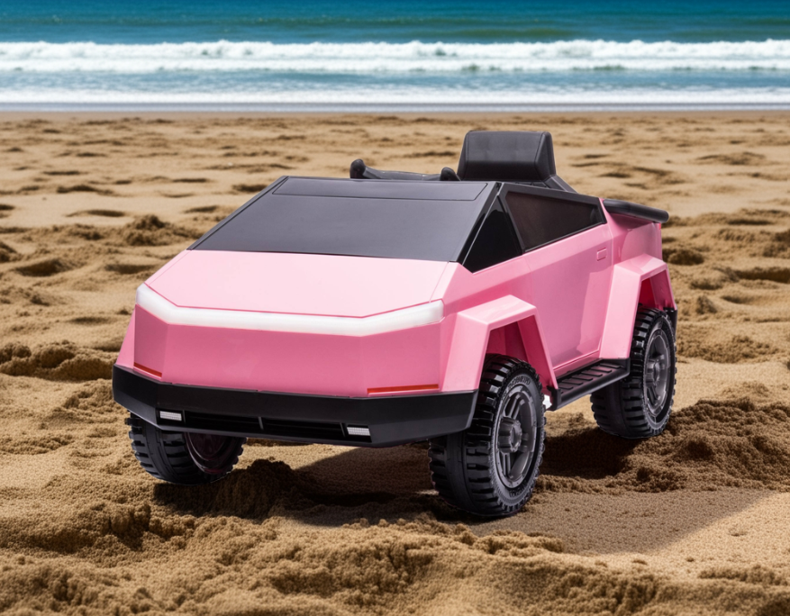 Voiture électrique 12 V pour enfants Tesla Cybertruck style 2026 avec télécommande