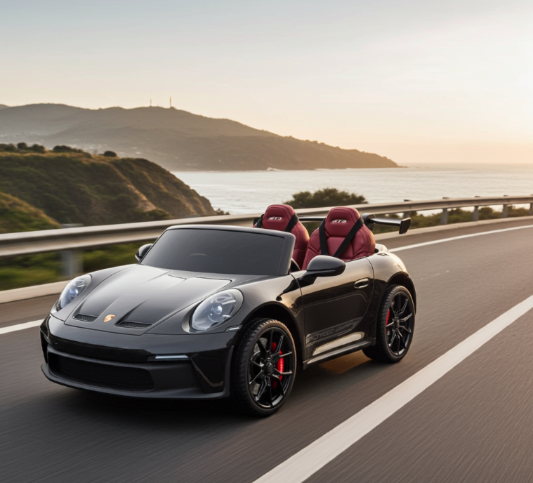 Voiture électrique 24V Porsche 911 GT3 biplace pour enfants 2026 - Nouveau moteur silencieux