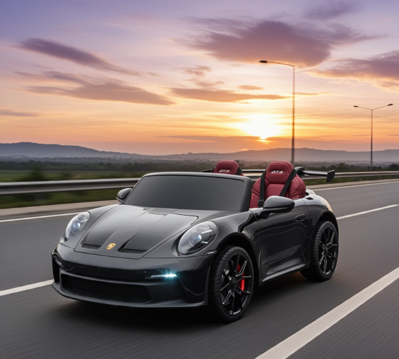 Voiture électrique 24V Porsche 911 GT3 biplace pour enfants 2026 - Nouveau moteur silencieux