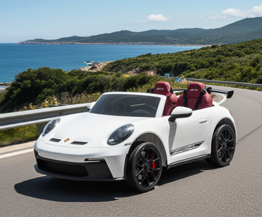 Voiture électrique 24V Porsche 911 GT3 biplace pour enfants 2026 - Nouveau moteur silencieux