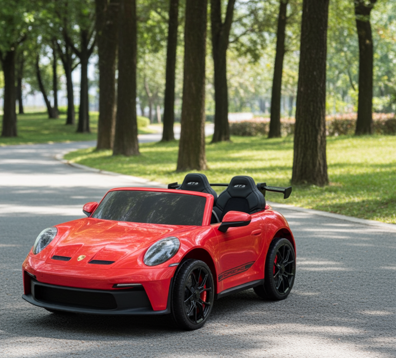 Voiture électrique 24V Porsche 911 GT3 biplace pour enfants 2026 - Nouveau moteur silencieux