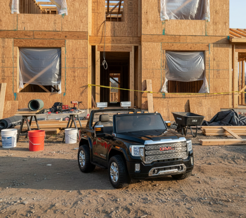 Voiture électrique GMC Sierra 24V améliorée 2026 pour enfants, 2 places, avec télécommande