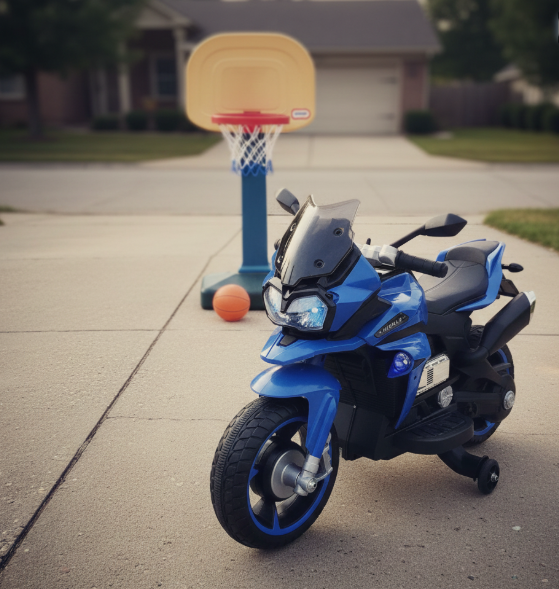 Moto électrique pour enfants (avec petites roues amovibles) 2-6 ans