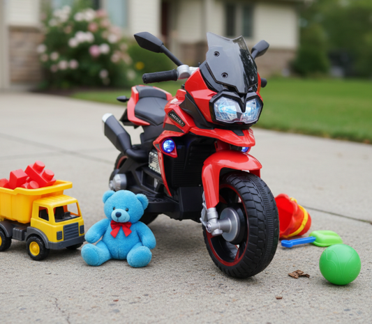 Moto électrique pour enfants (avec petites roues amovibles) 2-6 ans